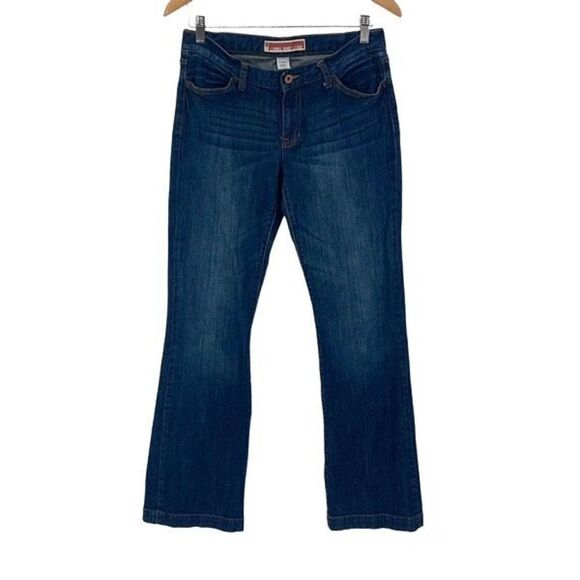 Gap Women's Cotton Stretch Long‎ And Lean Wide Leg Jeans Blue Size 6R - Picture 1 of 9